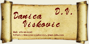 Danica Višković vizit kartica